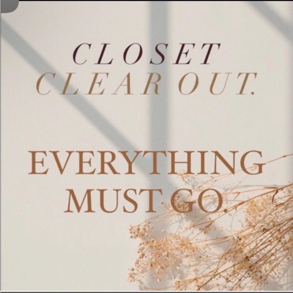 Closet Clear Out Poster
